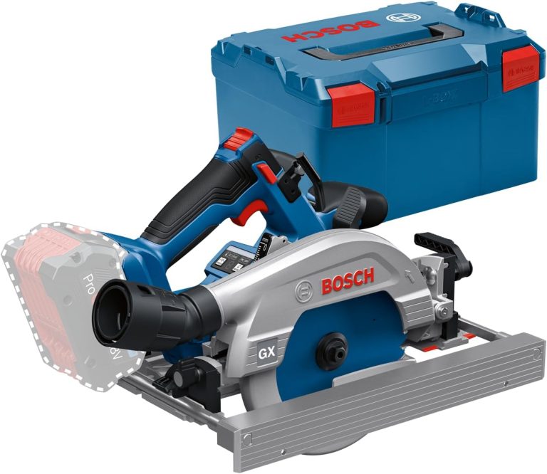 Bosch PRO Scie circulaire sans fil GKS 18V-57-2 GX, capacité de coupe 57 mm, compatible rails de guidage FSN/FSN X