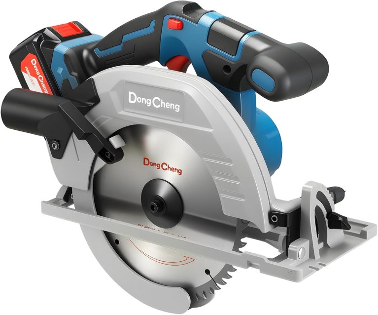 Dong Cheng Scie Circulaire Sans Fil Ø185 mm, Profondeur Coupe 65mm