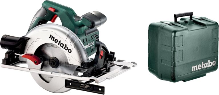 Scie circulaire filaire Metabo KS 55 FS en coffret, plaque de guidage aluminium, compatible rails de guidage