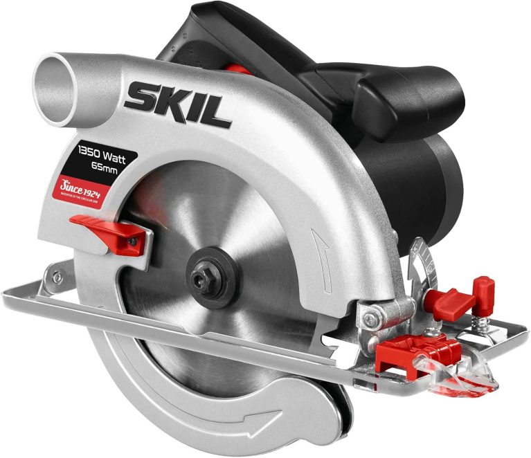Skil 5765AA Scie Circulaire 1350 W, Capacité de Sciage 65 mm, Lame Carbure 184 mm, Guide Parallèle